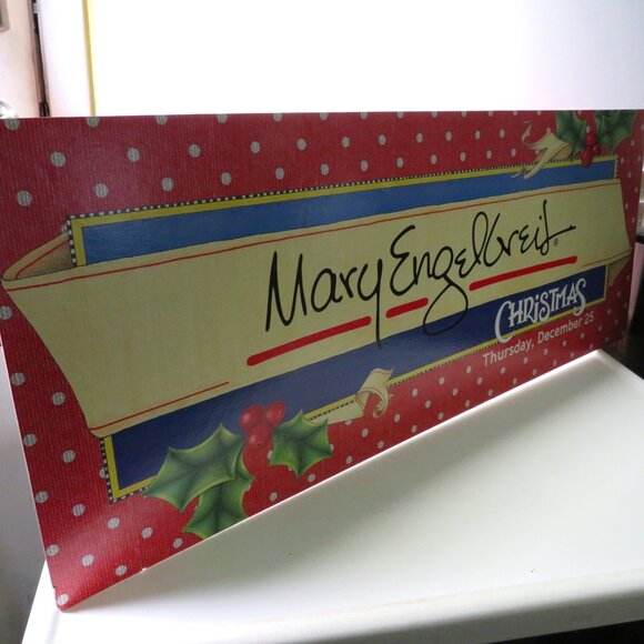 Mary Engelbreit Christmas Store Display Board 30" long 12" tall - Picture 1 of 15